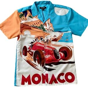 NWT Wearable Art MONACO RACING Casual Button Down SHIRT Size Medium